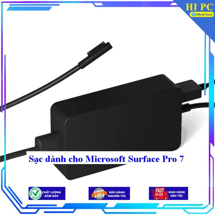 Sạc dành cho Microsoft Surface Pro 7 - Kèm Dây nguồn - Hàng Nhập Khẩu