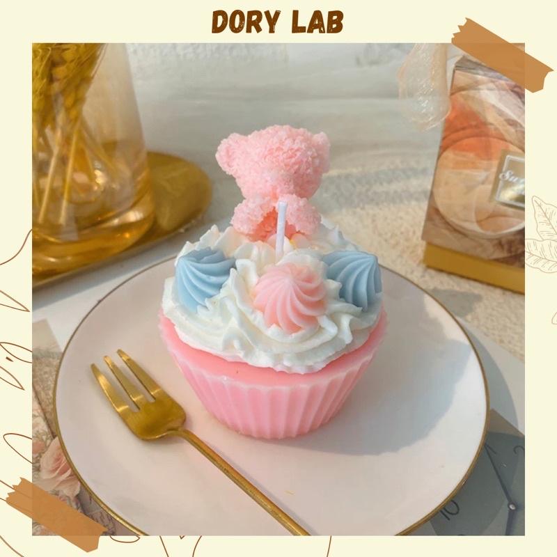 Nến Thơm Handmade Bánh Cupcake Gấu Con - Dory Lab