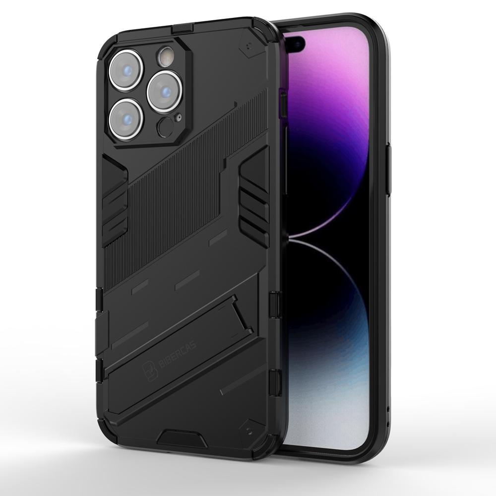 Ốp lưng cho iPhone 14 Pro Max, Ốp chống sốc Iron Man PUNK cao cấp kèm giá đỡ cho iPhone 14 Pro Max
