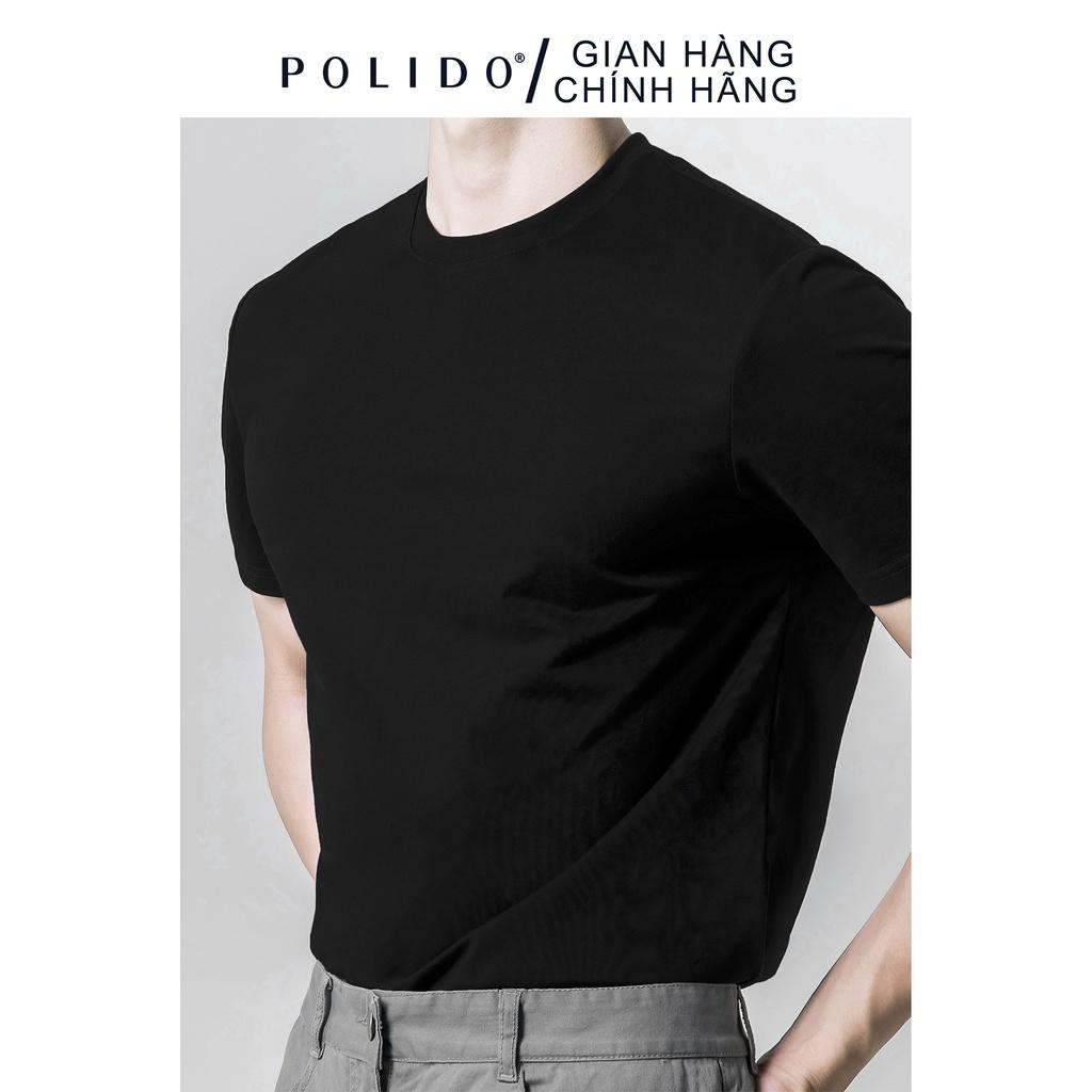 Áo Phông Nam Trơn Basic CEFFYLO Chất Liệu Cotton Tự Nhiên Mềm Mại Basic T-Shirt - POLIDO Mall