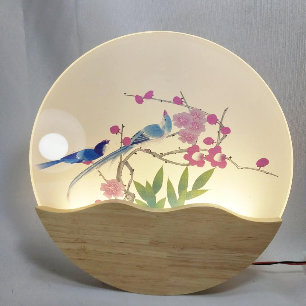 Đèn gắn tường pha lê VIVA led cao cấp họa tiết hoạt hình chim