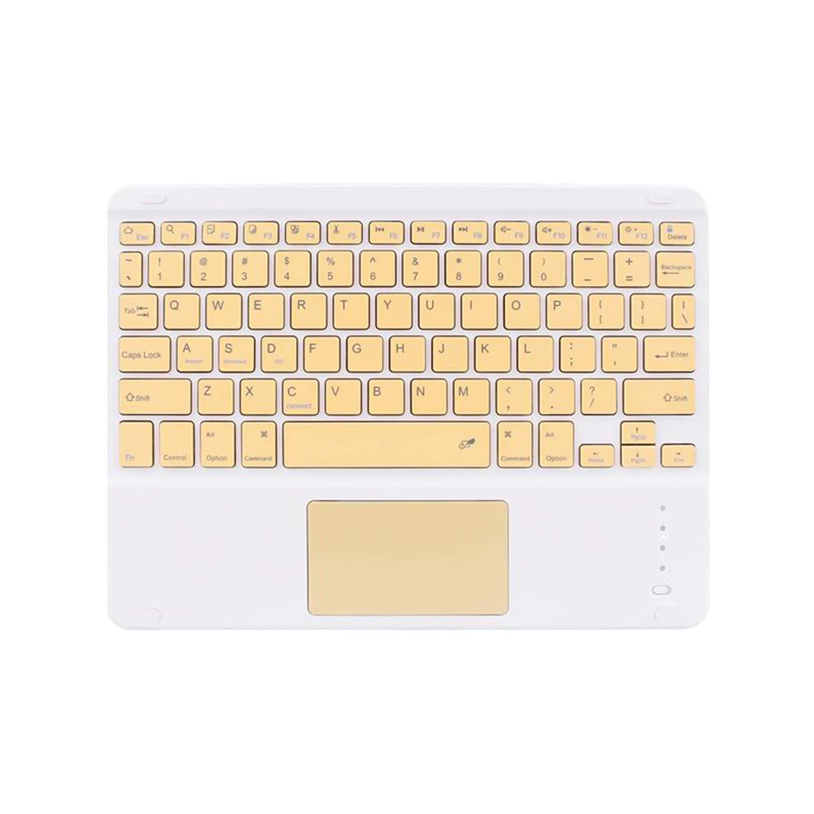 Slim Wireless Bluetooth Keyboard with Touchpad for iPad, Cable-Free, Easy to Operation