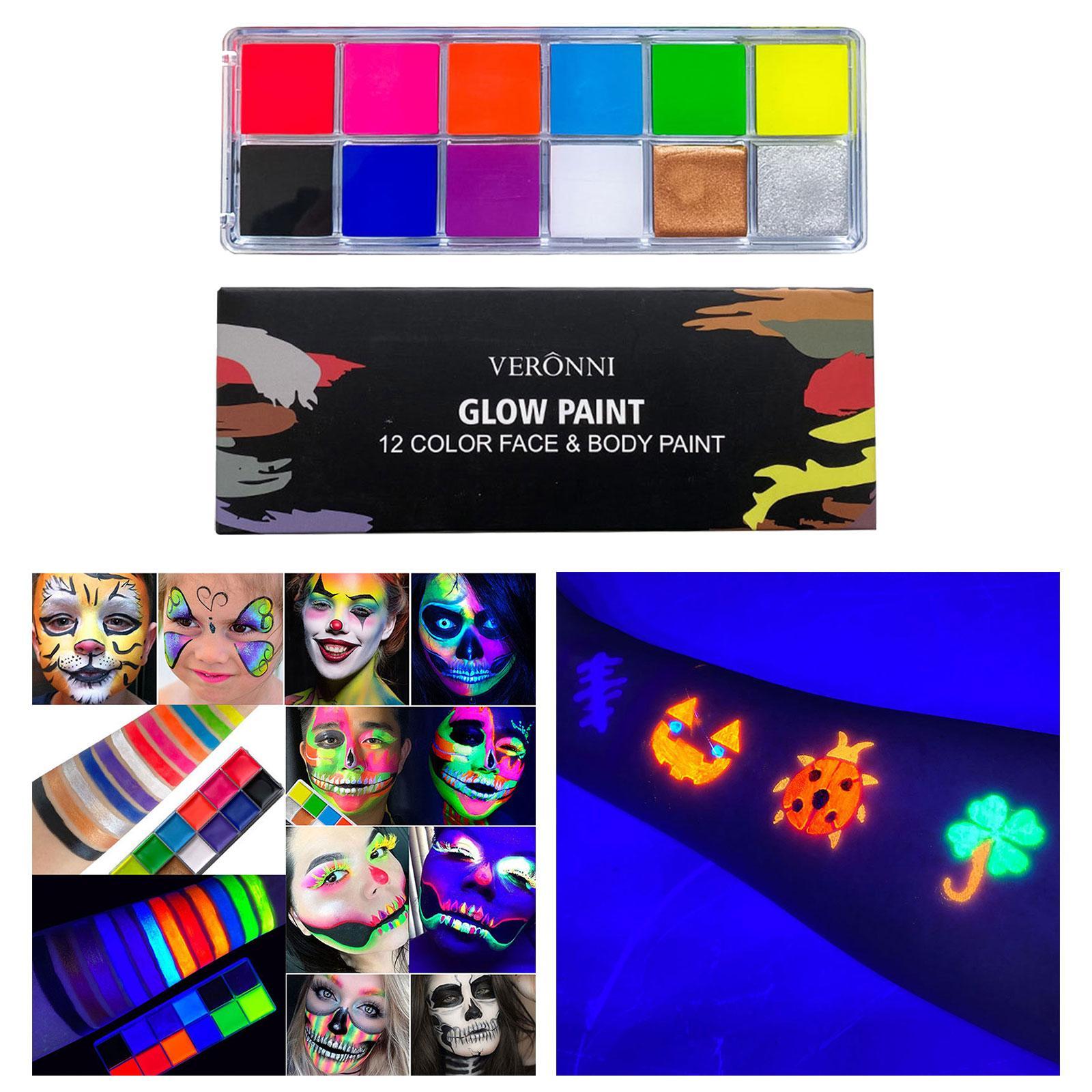 Face Body Painting Facepainting Painting Makeup Professional Body Paint Cosplay Washable for Fancy Dress Halloween Costume Festival Children