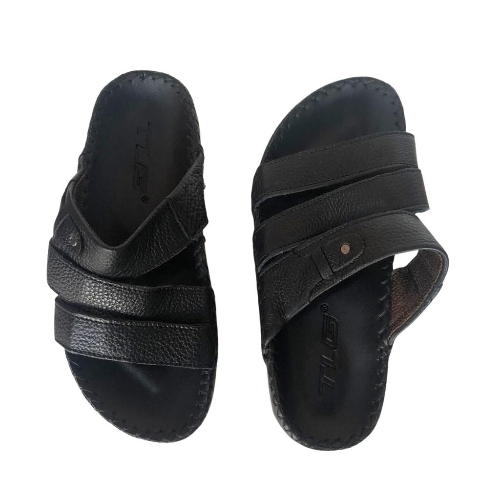Dép da bò nam nguyên tấm thời trang cao cấp 21563