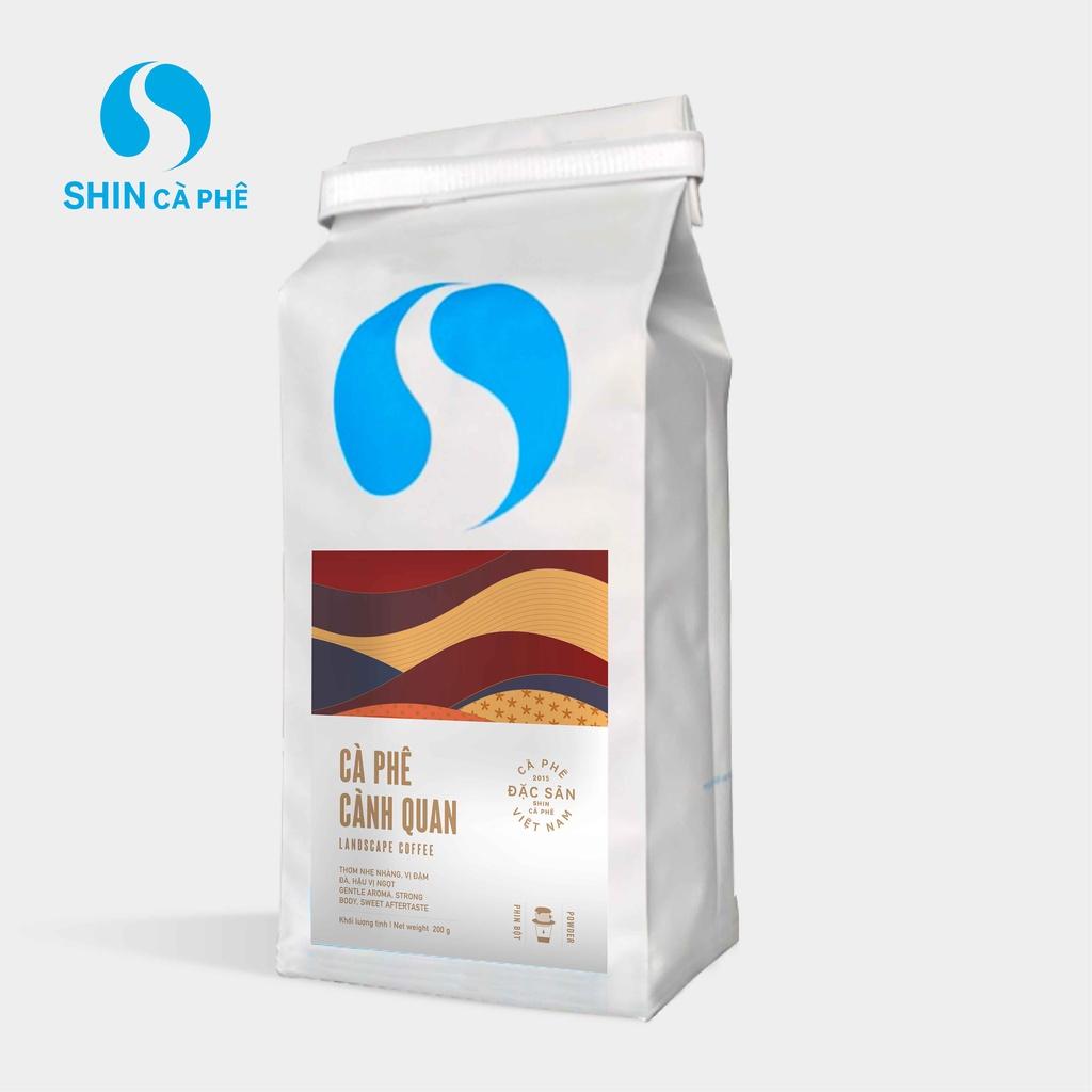 SHIN Cà phê_Cà phê cảnh quan pha phin 100% Robusta túi 200g