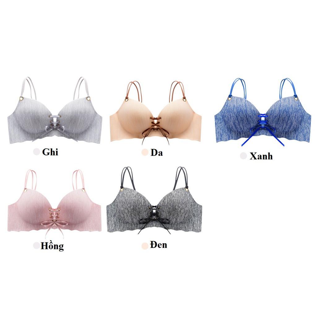Áo Lót Su Vân Xước Không Gọng Đệm Bàn Tay Thông Hơi Nâng Ngực AL17