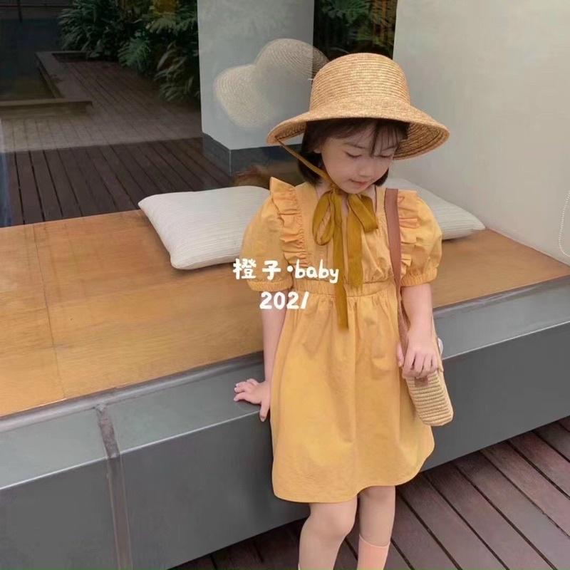 Váy vàng tiểu thư cho bé