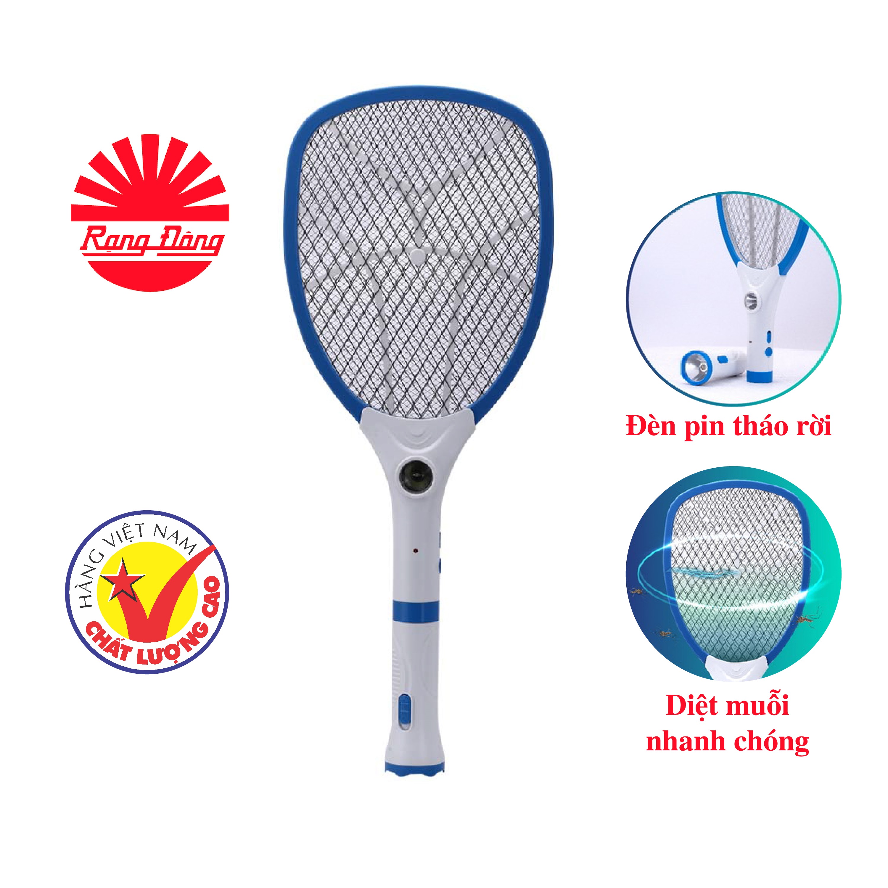 Vợt bắt muỗi điện tử Model: VBM RD.02