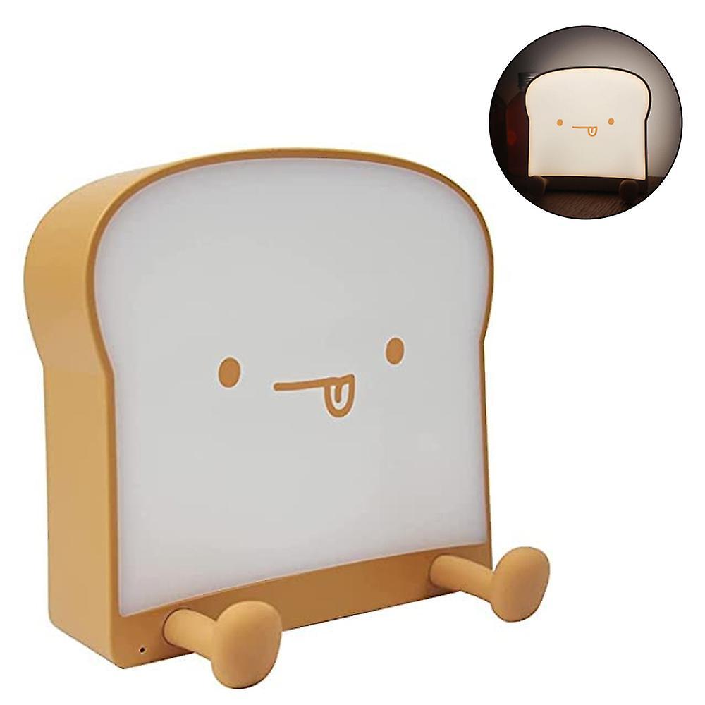 Bánh mì dễ thương LED Đèn đêm Nursery với Sạc và hẹn giờ, Đèn ngủ phòng ngủ di động
