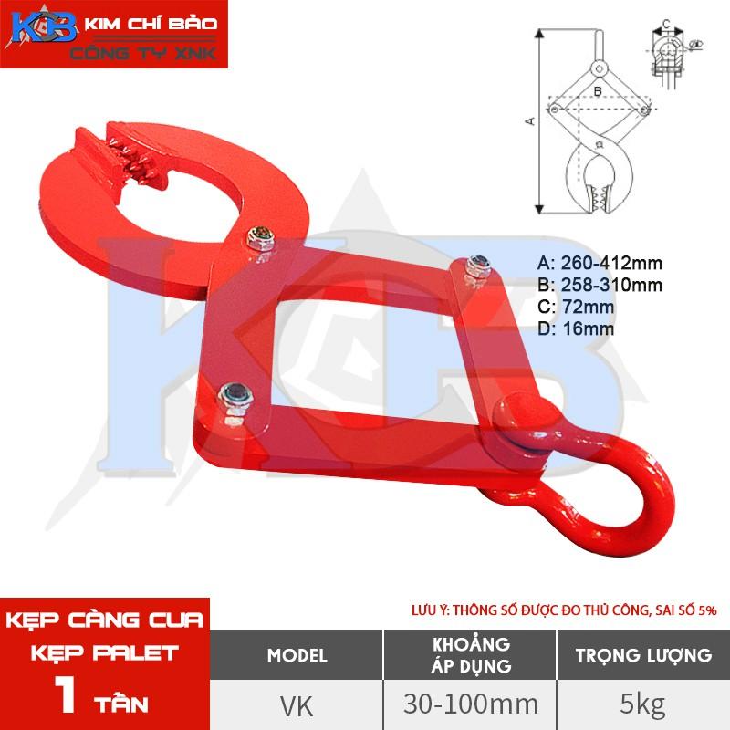 Kẹp pallet loại 1 tấn- Kẹp kéo pallet