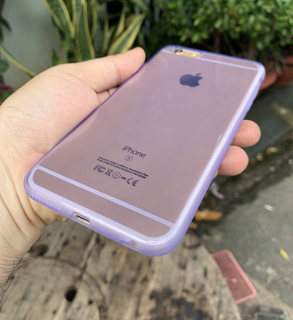 Ốp lưng dẻo cao cấp dành cho iPhone 6 / iPhone 6s - Màu tím mờ