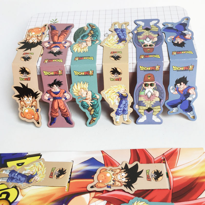 Bộ 6 Đánh Dấu Sách Bookmark Nam Châm Dragon Ball - 7 Viên Ngọc Rồng