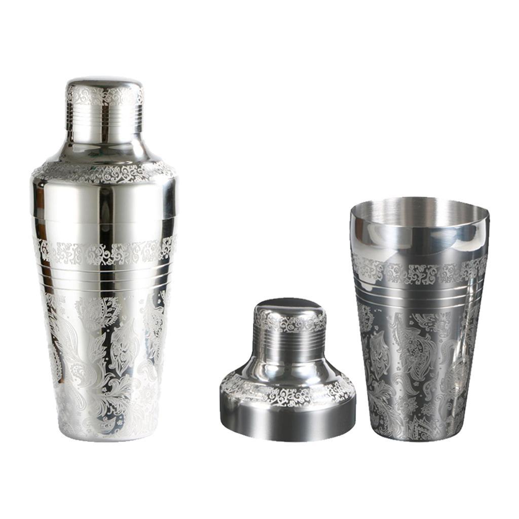 Stainless 410ml/510ml Martini Cocktail Shaker Bartender Mixer Barware