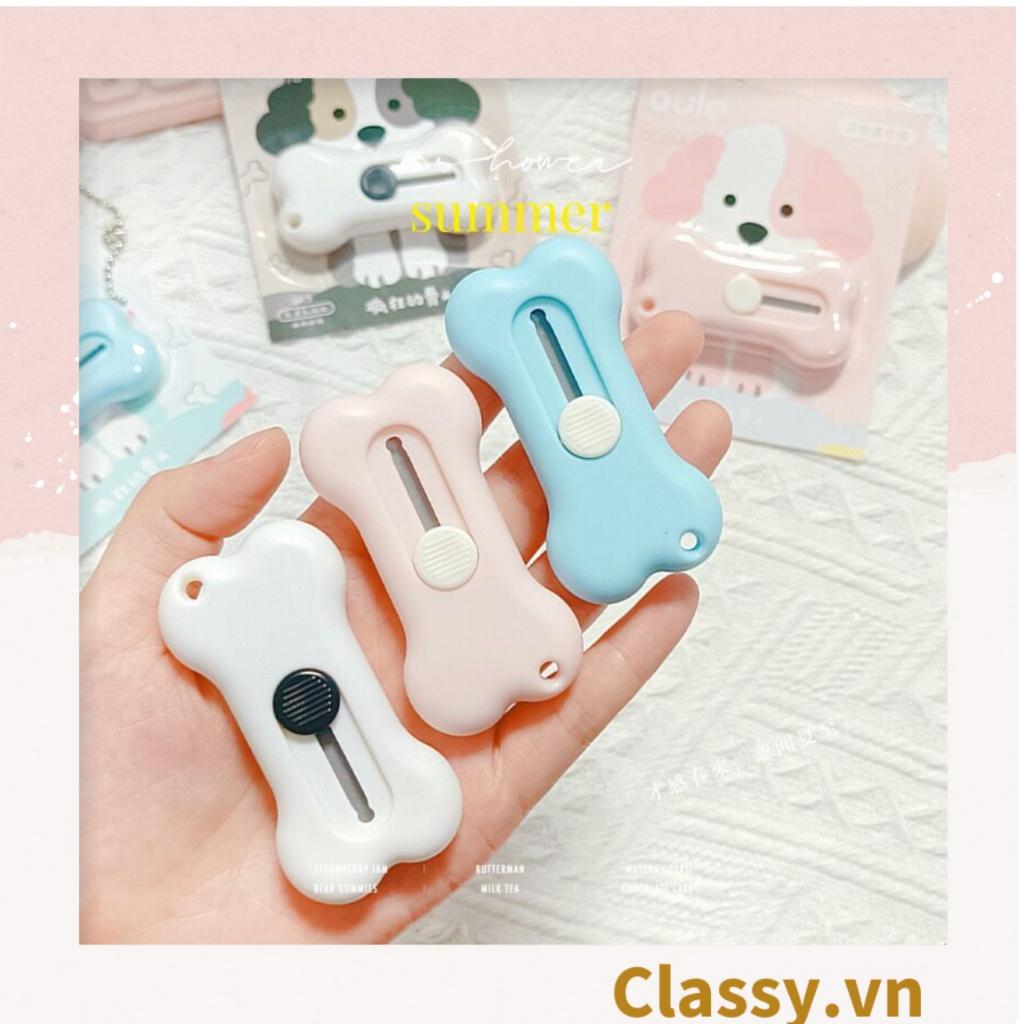 Dao rọc giấy mini hình cục xương cute ngộ nghĩnh, 3 màu cơ bản PK1646