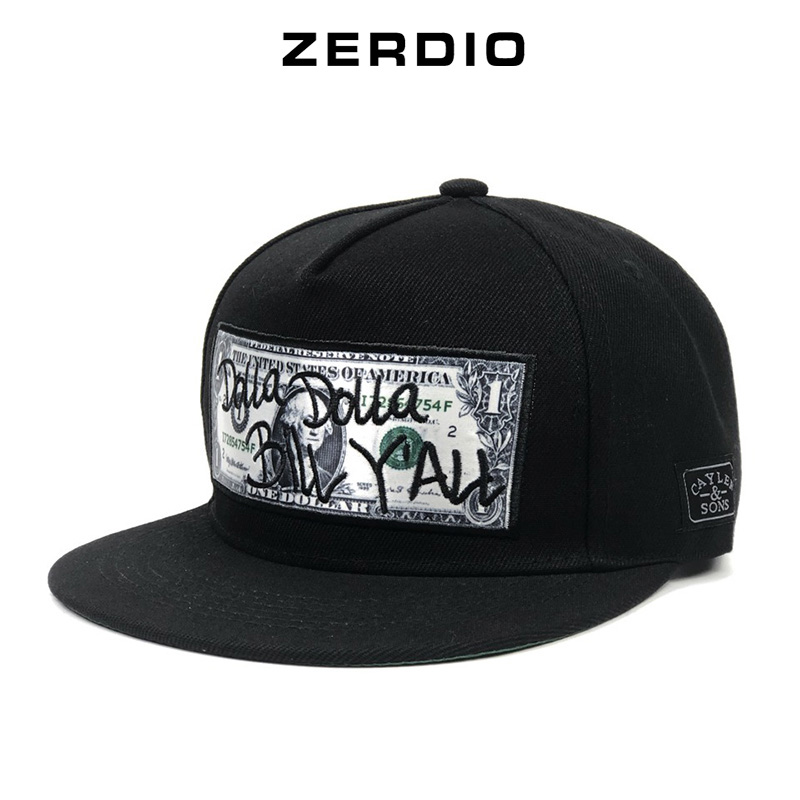 Mũ snapback hiphop, Nón nam cao cấp DOLLA mã SN66 màu đen phong cách cá tính