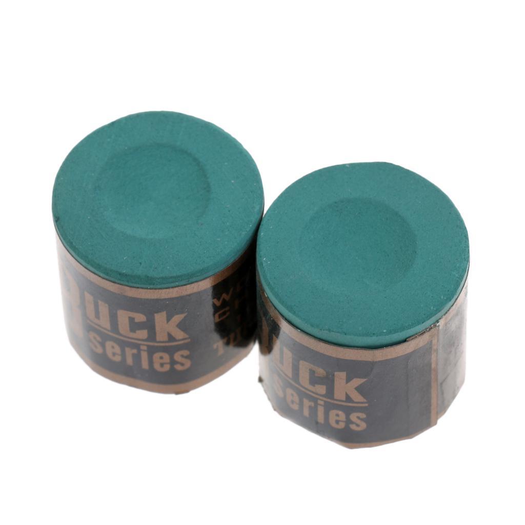 2 Blocks Billiard Chalk with Soft Snooker Cue Case Bag with Shoulder Strap for 1/2 American Pool Cue