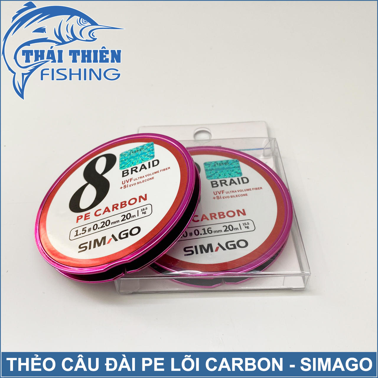 Dây Pe Carbon Simago Cuộn 20m Dùng Làm Thẻo Câu Đài