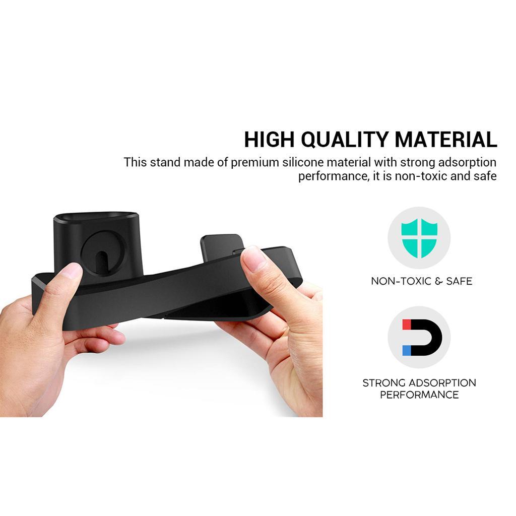 3 In 1 Silicone Charger Stand Charging Dock for Devices
