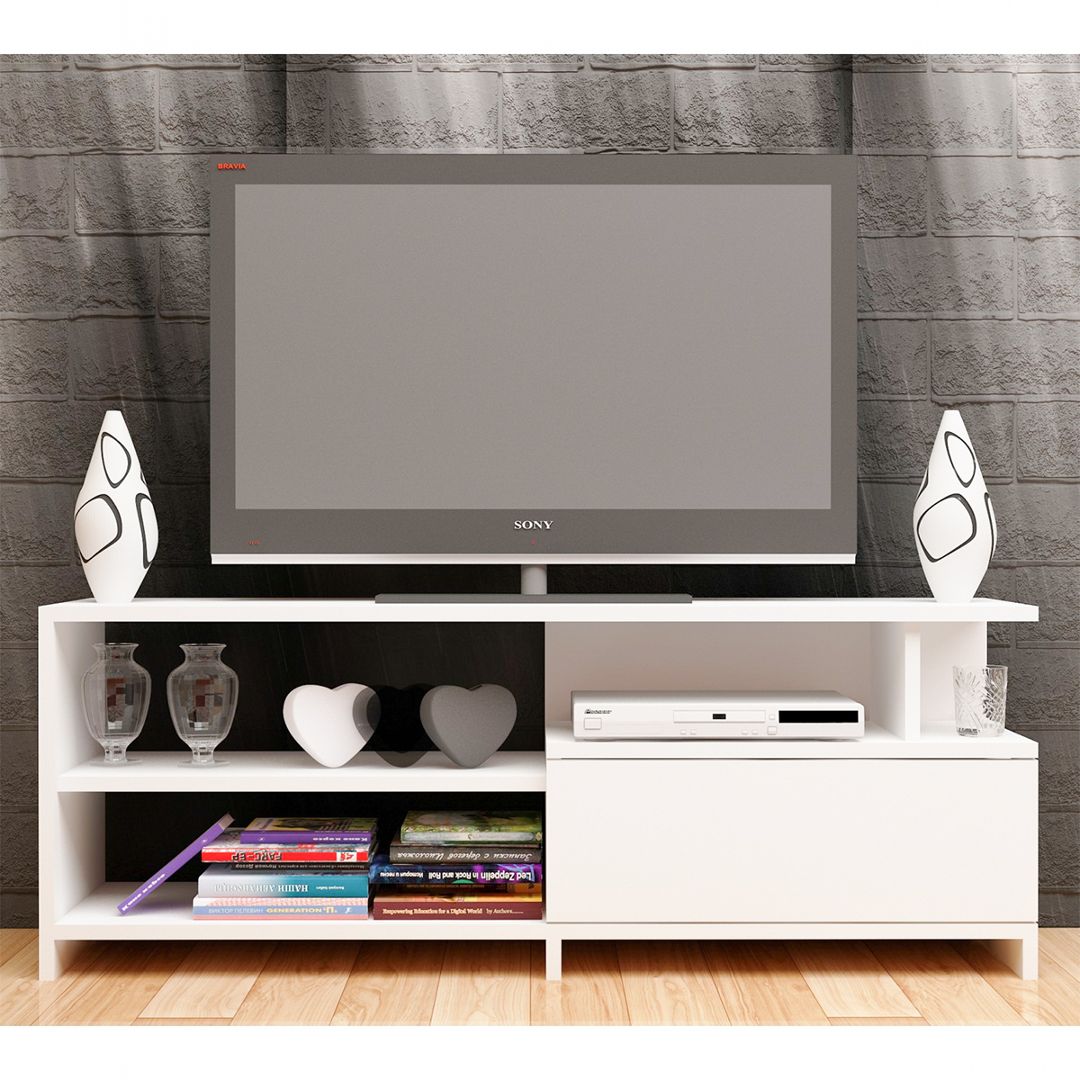 Kệ gỗ tivi đẹp cho phòng khách gia đình SMLIFE Tranzor