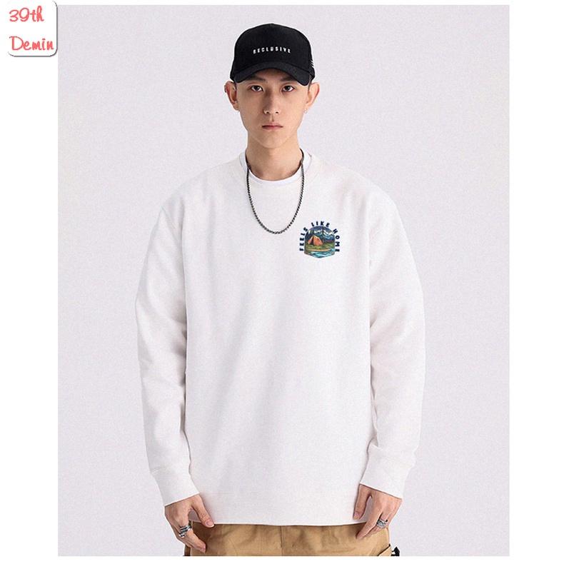Áo nỉ FEEL LIKE HOME phong cách Hip Hop graffiti sweater unisex Form rộng Free Size