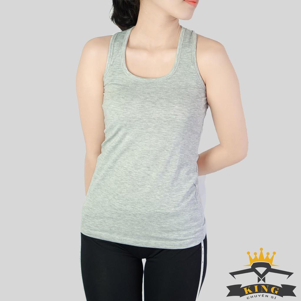 Áo thun ba lỗ nữ KING áo 3 lỗ nữ thể thao gym yoga U01