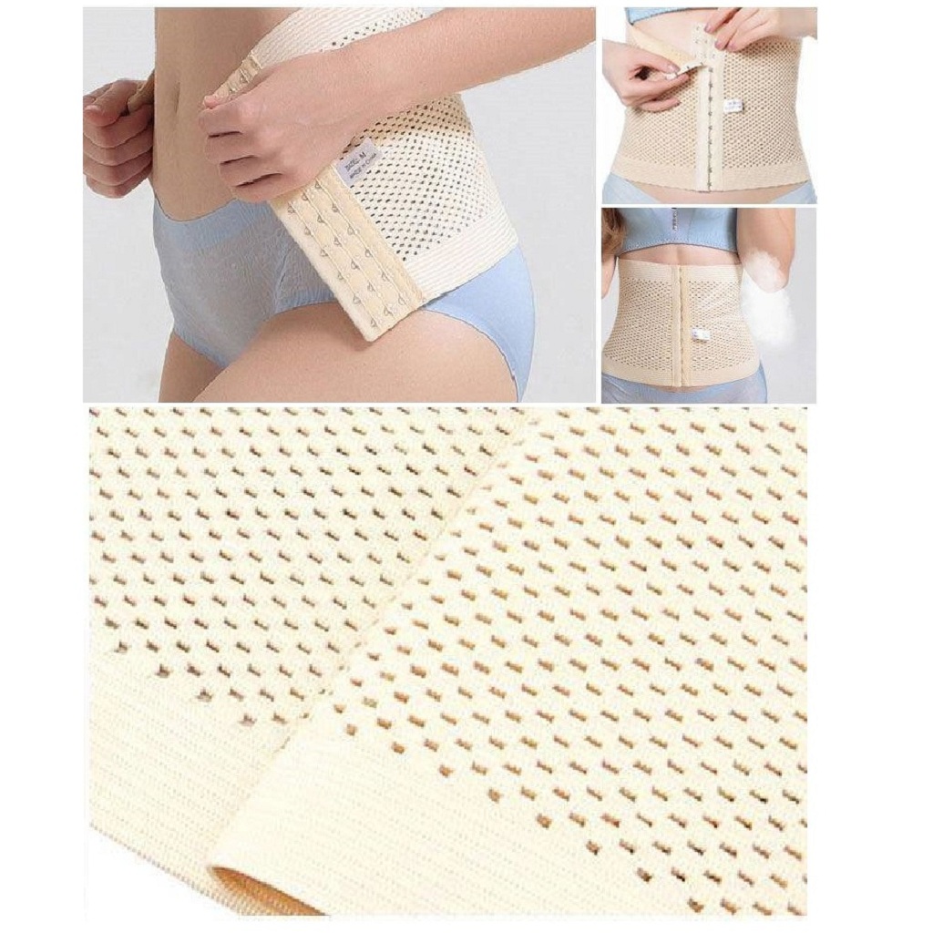 Đai nịt bụng sau sinh 3 nấc móc cài định hình eo thon gọn