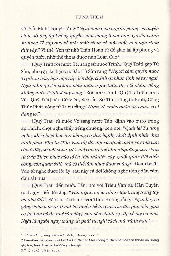 Sách Sử Ký III - Thế Gia