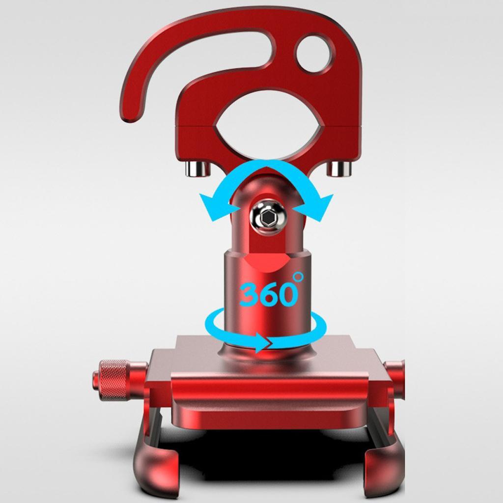 Bike Phone Mount Stable Clamp Stand with 360° Rotation Bicycle Motorcycle Phone Holder Accessories
