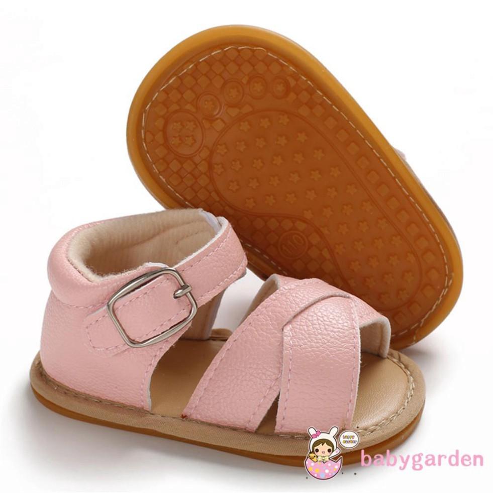 Giày sandal da PU chống trượt cho bé gái