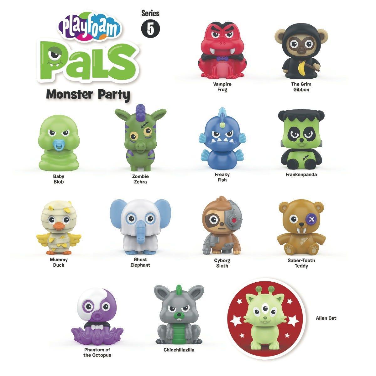 Learning Resources Bộ đồ chơi bọt biển - Playfoam Pals Monster Party (set 2 hộp)