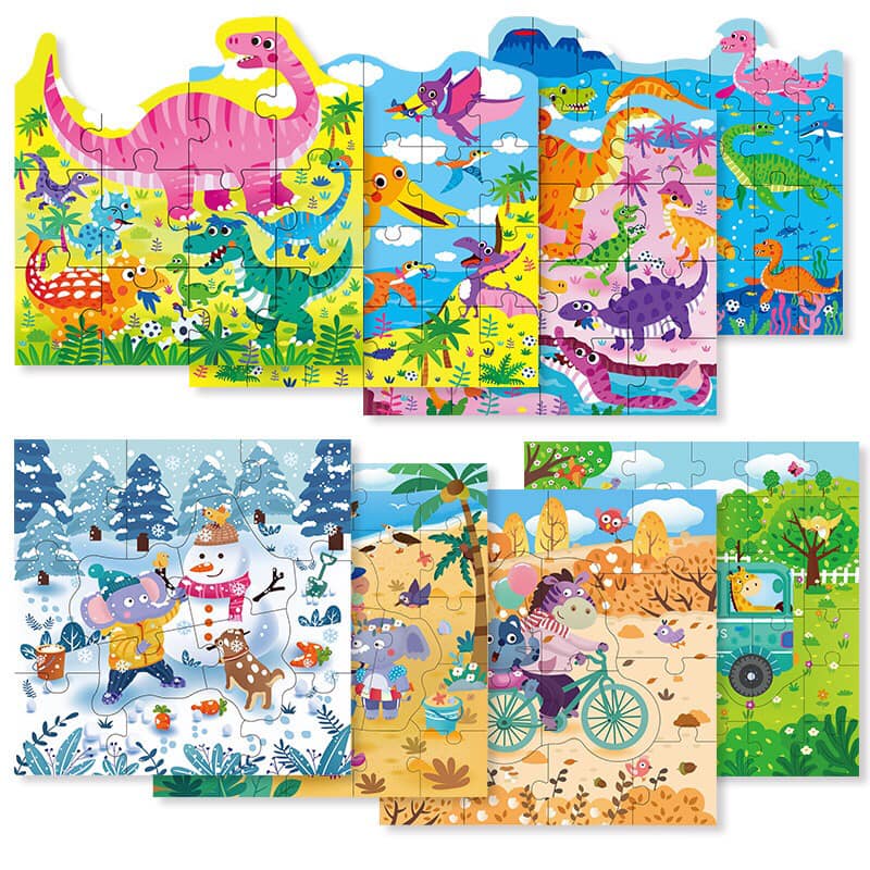 Bộ ghép hình Puzzle 4 cấp độ (giao ngẫu nhiên)