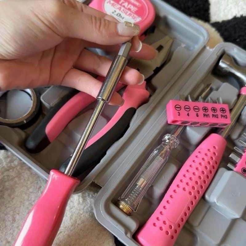 Bộ Dụng Cụ Tua Vít Kìm Búa 24 Món Sửa Chữa Cho Gia Đình, Set 24 Món Dụng Cụ Sửa Chữa Đồ Dùng Trong Gia Đình Giao Màu Ngẫu Nhiên