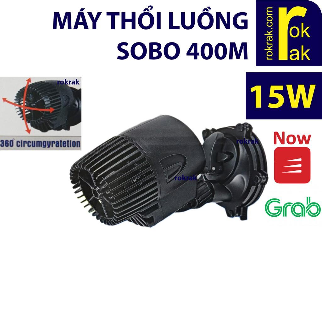 Máy thổi luồng, tạo sóng 1 đầu SOBO WP-400M 15W cho hồ cá