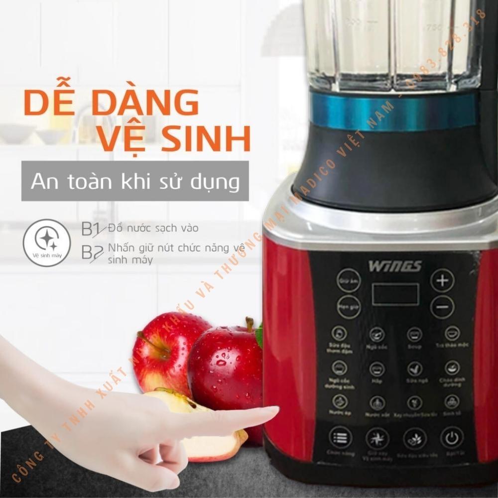 Máy nấu sữa hạt WINGS LM-358H với 10 chức năng nấu công suất 1000W - Hàng nhập khẩu