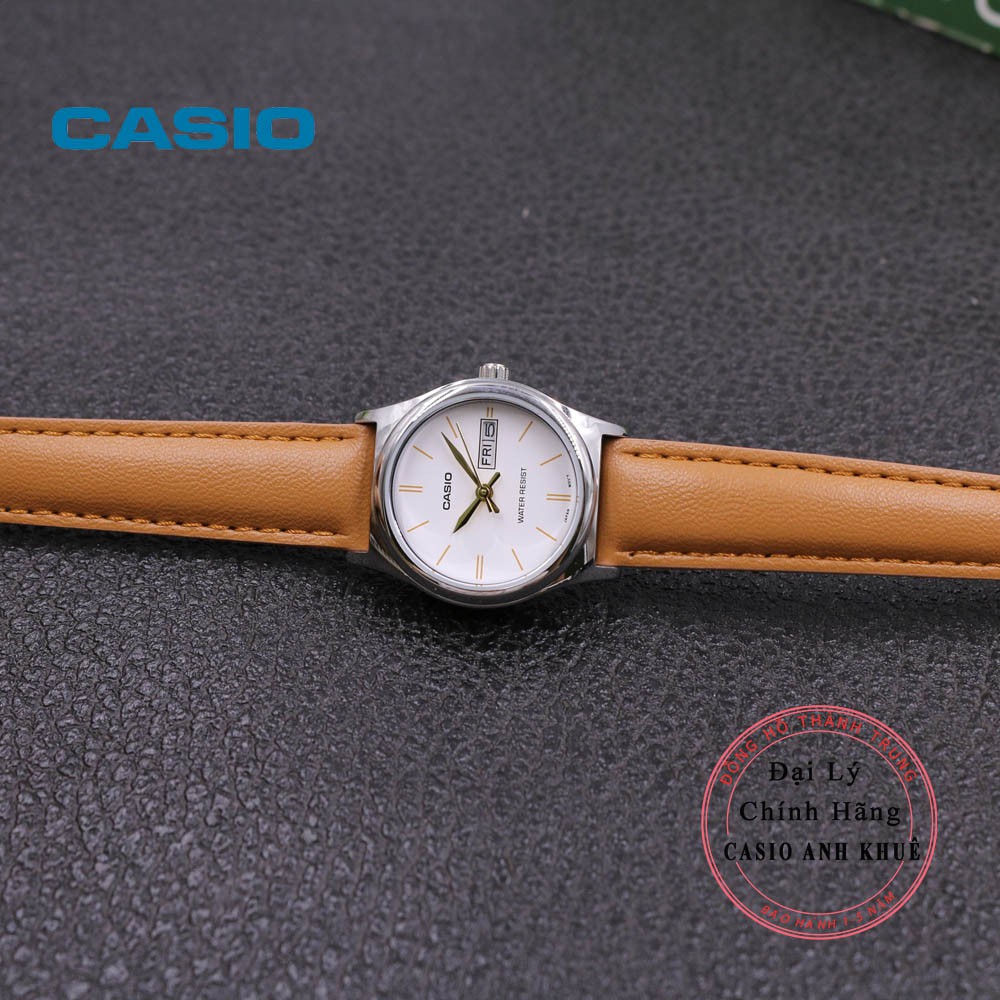 Đồng Hồ Nữ Casio LTP-V006L-7B2 Dây Da