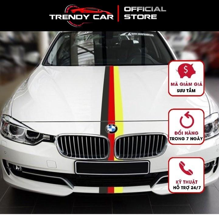 Freeship PK ô tô | decal dán xe thể thao phong cách BMW M sport, cờ ý, đức, pháp, loại cao cấp độ bền cao - Đức *1m