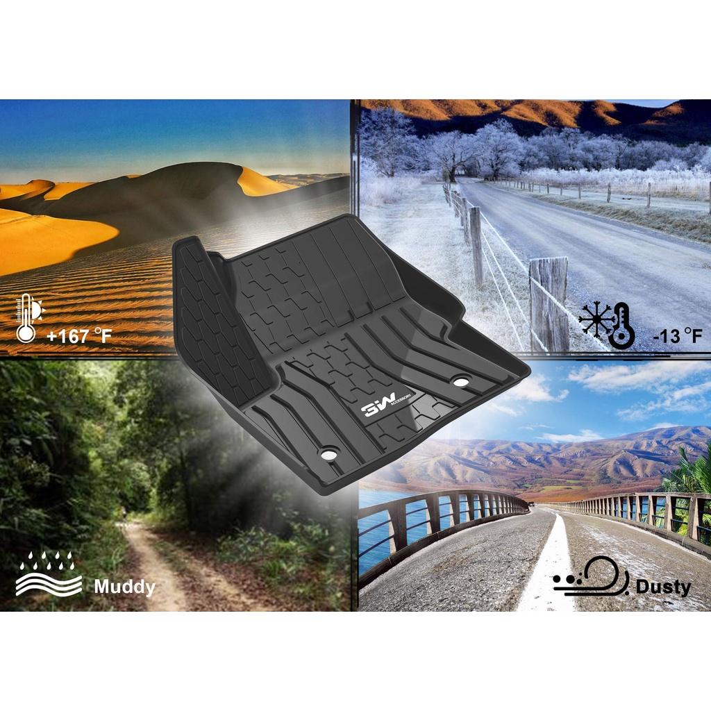 Hình ảnh Thảm lót sàn xe ô tô Lincoln MKX 2011 - đến nay Nhãn hiệu Macsim 3W chất liệu nhựa TPE đúc khuôn cao cấp - màu đen