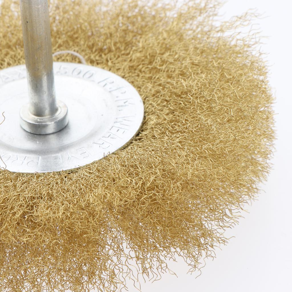 2Pcs Polishing Brush Wire Wheel Brushes for Drill Rotary Tool 100mm