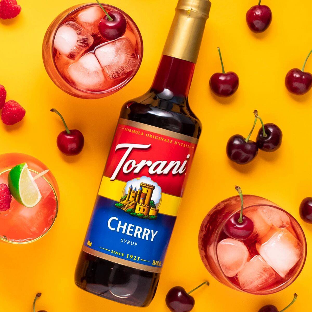 Hình ảnh Siro Pha Chế Vị Anh Đào Torani Classic Cherry Syrup 750ml Mỹ - Phù Hợp Cho Trà Trái Cây Hoặc Soda
