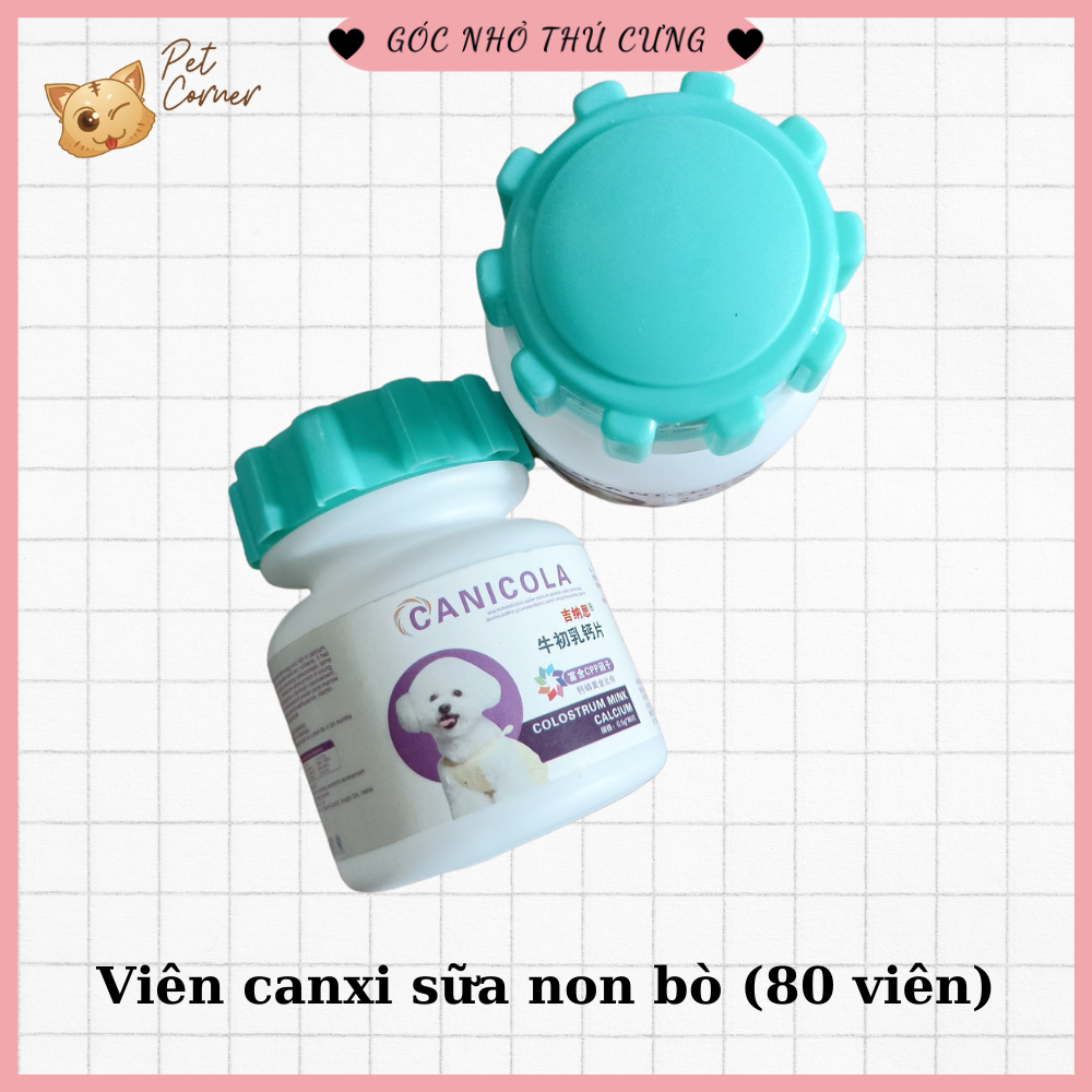 [CANXI SỮA] Viên canxi cho chó mèo bổ sung dinh dưỡng vitamin giúp chắc khỏe xương mượt lông