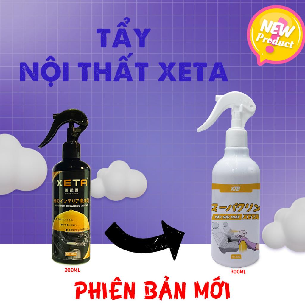 Vệ sinh nội thất ôtô Xeta chiết xuất từ vỏ cam dung tích 300ml công nghệ Nhật phiên bản mới 2023 làm sạch nội thất