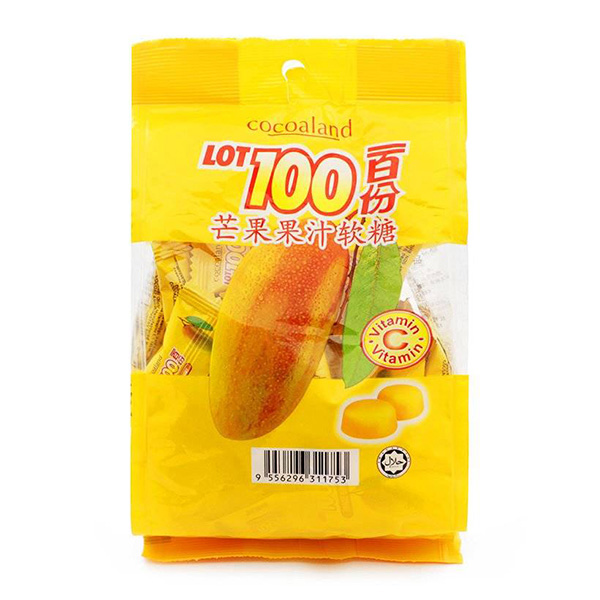 Kẹo Gummy Lot 100 Xoài Cocoaland (320g/Gói)