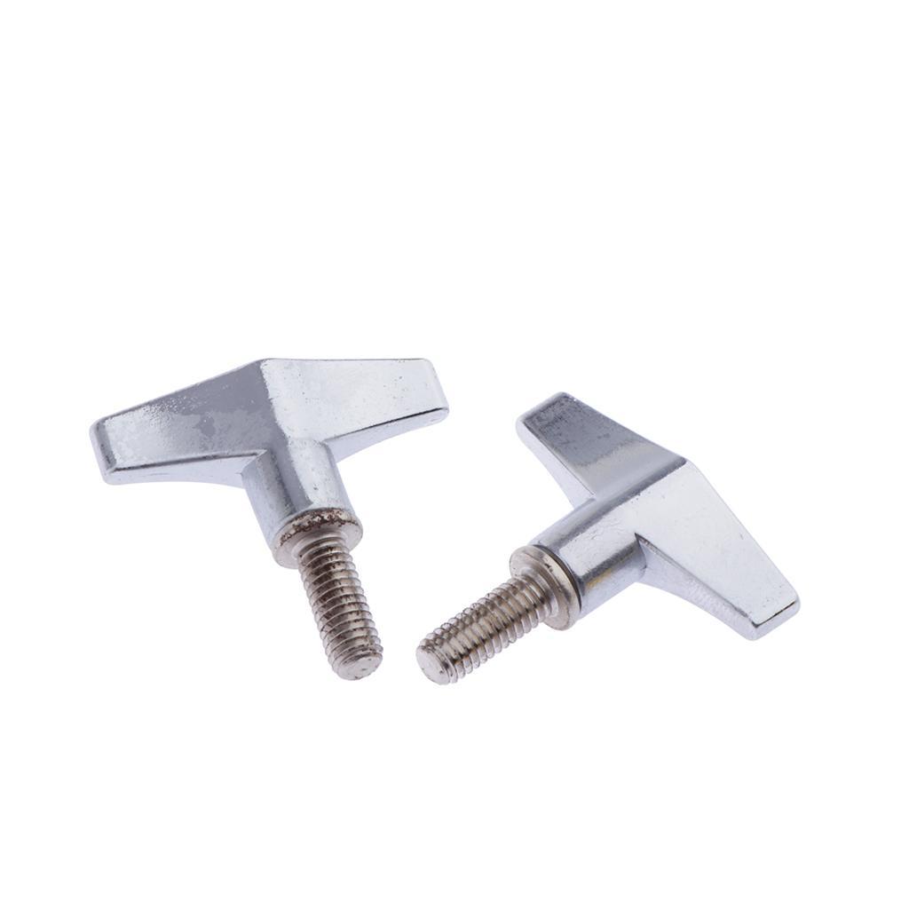 2 Pieces Quick Release Cymbal Stand Wing Screw Wingnut for Drummers