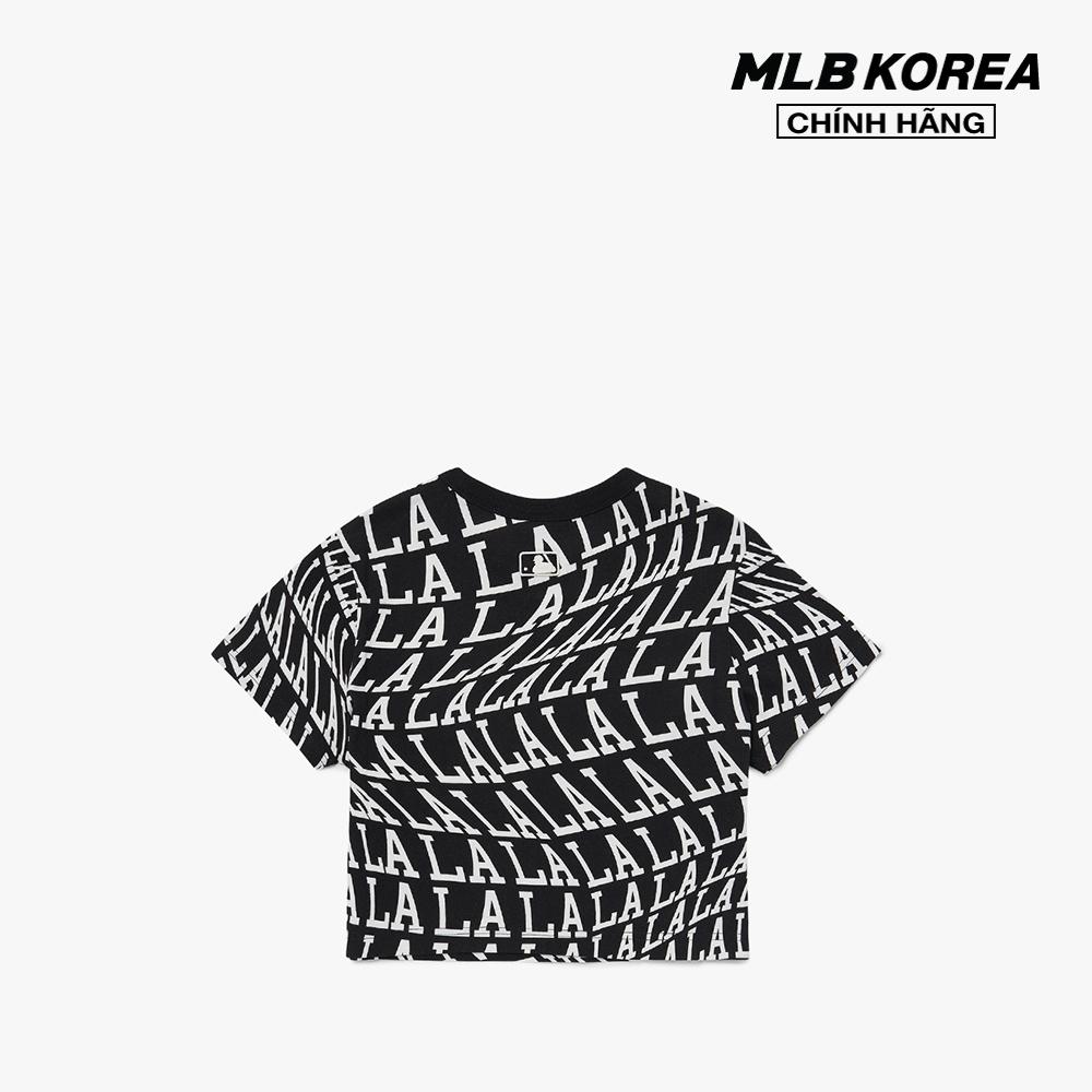 Áo Thun Croptop MLB Ngắn Tay Checkerboard Back Logo 3FTSL802350IVS