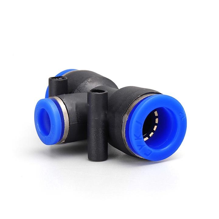 Tê nối nhanh ống PE/LDPE 8mm - Tê chia nhánh dây tưới phun sương khí nén lọc nước...