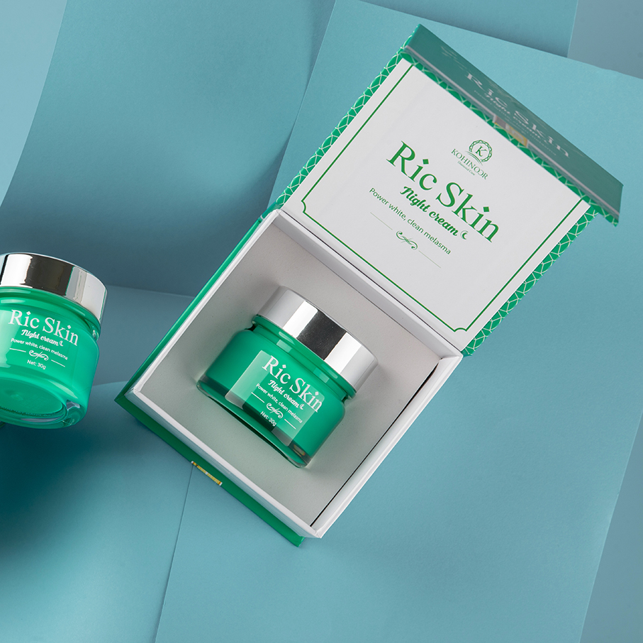 Kem nám đêm Ric Skin Night Cream 30g - Dưỡng da, mờ nám/Cấp ẩm/ Ngăn ngừa lão hoá da