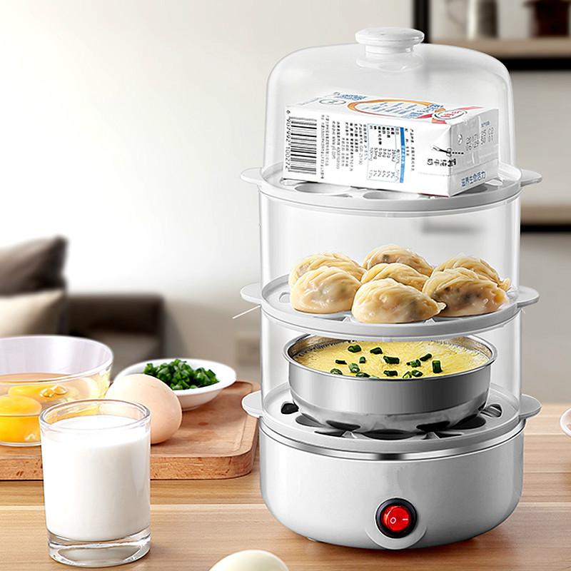 Nồi hấp trứng kiểu mới nhất Máy hấp trứng 7-21 quả trứng công suất lớn Máy nấu trứng ăn sáng Máy hấp trứng sữa trứng nhỏ hộ gia đình