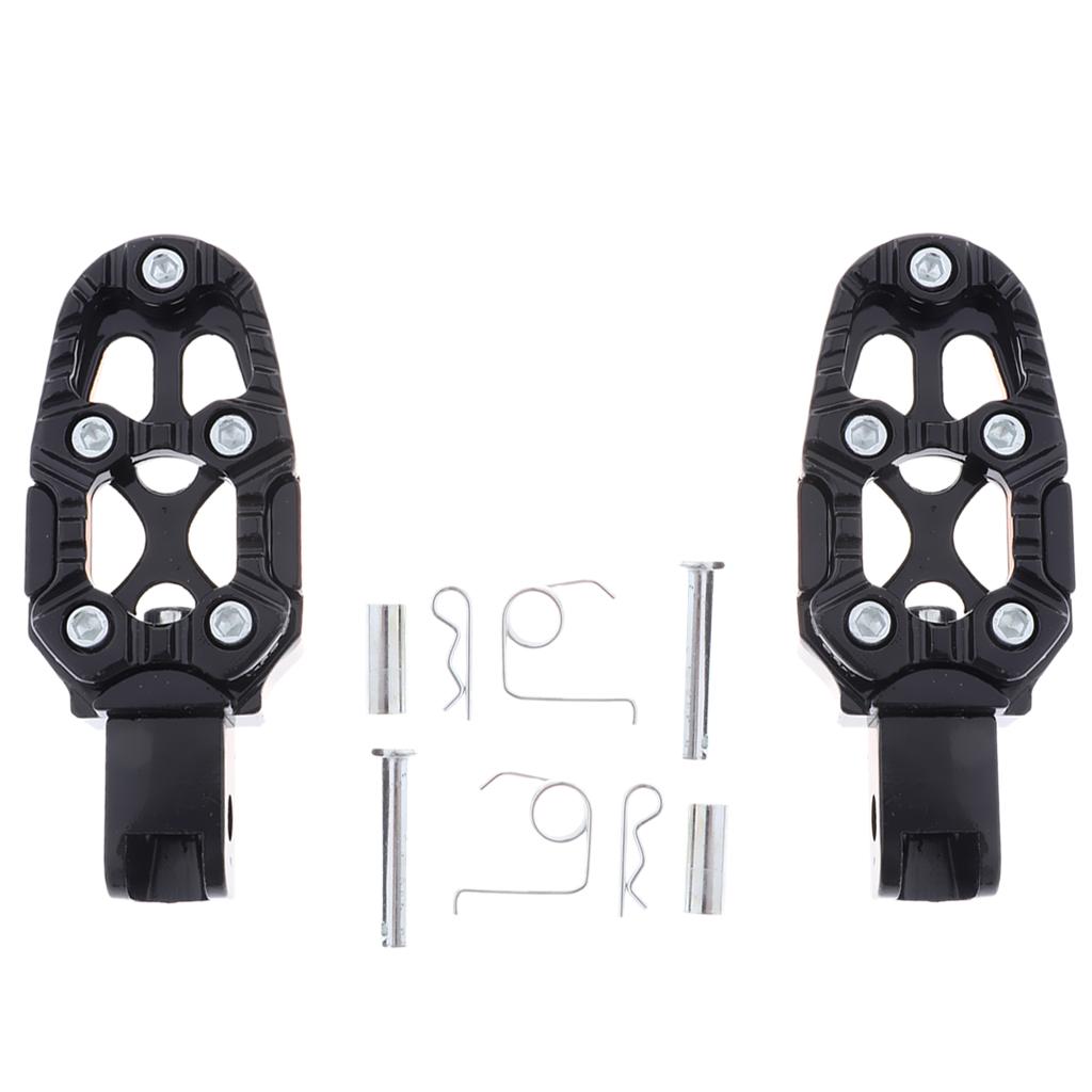 New Alloy Black Footbrake Rear Pegs Bracket Mount Footrest for Motorbikes