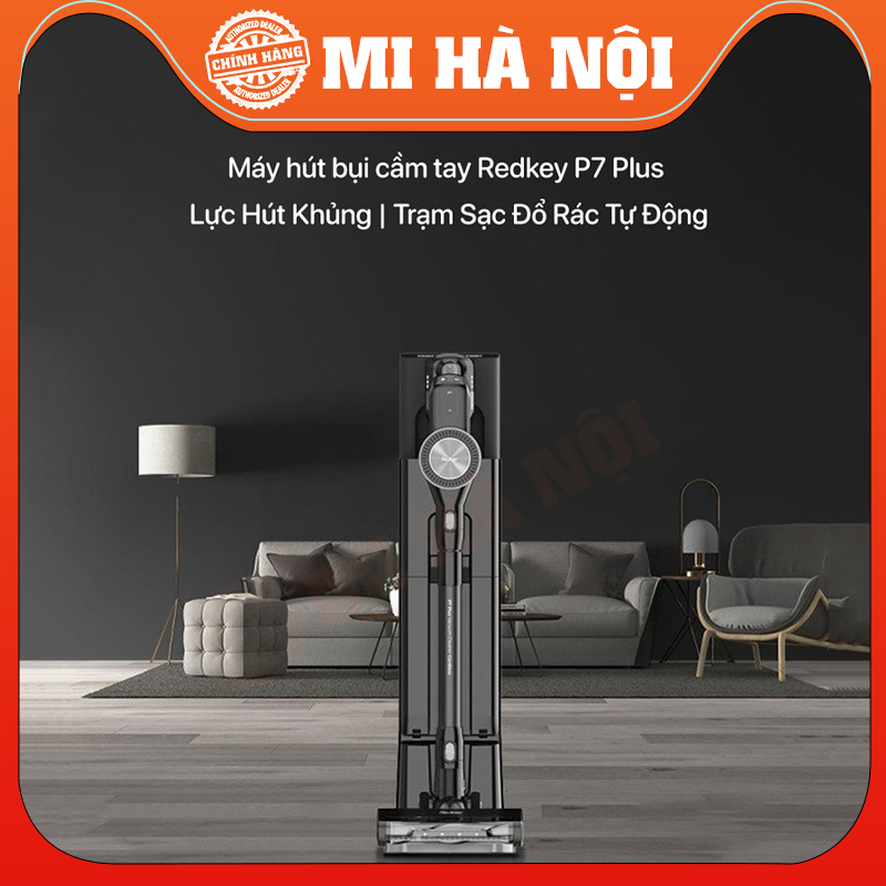 Máy hút bụi cầm tay Xiaomi Redkey P7 Plus – Lực hút khủng – Trạm sạc đổ rác tự động - Hàng chính hãng