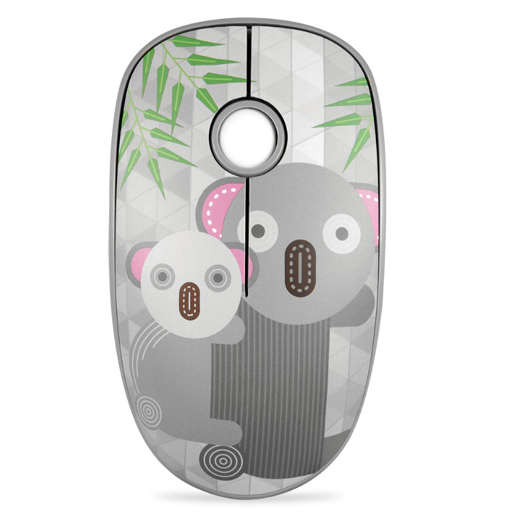 Chuột Không Dây Forter V8 Slient Mouse (Không tiếng ồn) Màu Xám - Hàng Chính Hãng